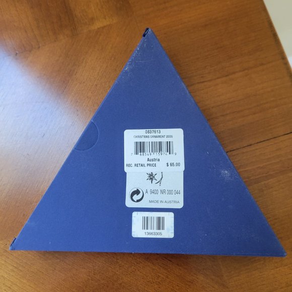 Swarovski Christmas Ornament 2006 Limited Edition - Picture 5 of 5